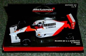 1/43 マクラーレン ホンダ MP4/6 ベルガー 1991 McLAREN HONDA