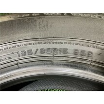 2022年製 9.9分山 ダンロップ GRANDTREK AT20 195/80R15 96S 4本/札幌市手渡し可/中古オンロードタイヤ(夏タイヤ)ジムニーシエラ C2_97_画像9