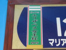 匿名送料無料 ☆第40回 エリザベス女王杯 GⅠ 優勝 マリアライト 額入り優勝レイ付ゼッケンコースター JRA 京都競馬場 ★即決！ウマ娘_画像3