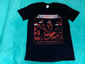 BATTLEZONE バトルゾーン Tシャツ M バンドT ロックT Paul Di'anno's ポール・ディアノ Fighting Back Children of Madness Iron Maiden