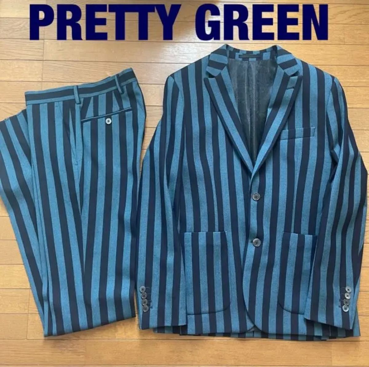 pretty green チェスターコート ストライプ サイズ36｜Yahoo!フリマ