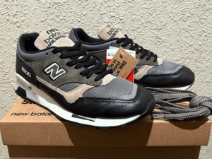 国内正規品 直営店限定 New Balance M1500FDS オリーブ×ブラック×ベージュ×グレー UK製 US8.5 レザー スエード NB 新品 イギリス英国製