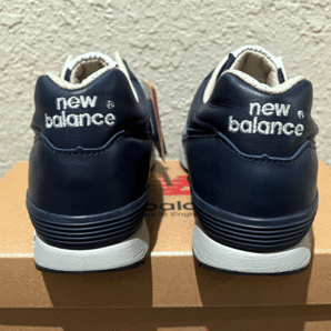 国内正規品 フルグレイン New Balance M576CNN UK製 US8 26cm オールレザー 新品 限定 イギリス製 ネイビー 紺 スニーカー Made In Englandの画像4