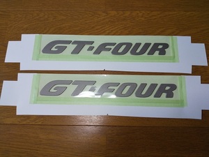 ST205　セリカ　リアスポイラー エンブレム ステッカー　2枚　（ GT-FOUR )　純正 新品　GT FOUR用　CELICA　ST202 ST203