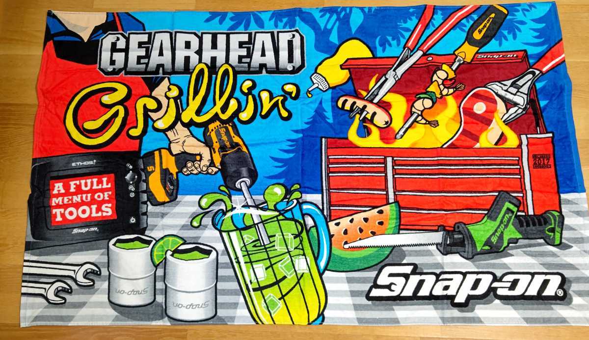 激レア Snap-on 90's ヴィンテージ 大判ビーチタオル USA 工具