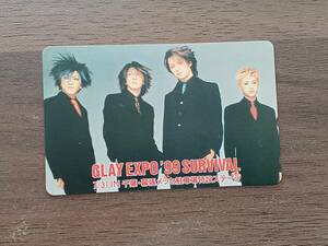 [ быстрое решение / не использовался ] GLAY EXPO'99 SURVIVAL телефонная карточка 50 раз телефонная карточка серый TERU/JIRO/TAKURO/HISASHI включение в покупку возможно 118D