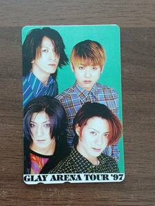 [ быстрое решение / не использовался ] GLAY ARENA TOUR'97 телефонная карточка 50 раз телефонная карточка серый 1997 TERU/JIRO/TAKURO/HISASHI включение в покупку возможно 118E