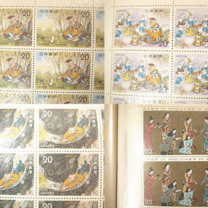 切手 記念切手 シート 総額面 23,280円 昔話 浦島太郎 汽車 C51 C58 他 未使用 の画像3