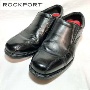 Rockport ロックポート　スリッポンシューズ　ブラックレザー　26cm 軽量　ショックアブソービング