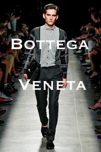 14.15 SS.国内正規美品■BOTTEGA VENETA/ボッテガ ベスト/ニットセーター カシミア100％ Vネック 44/S オールシーズン着用/美品 ランウェイ