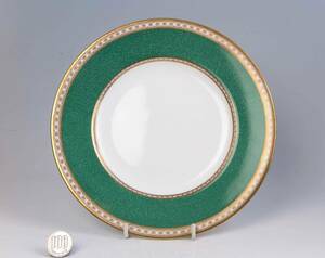 　 　ウェジウッド　 Plate 20cm 　=　 Ulander Powder Green　 (1級品) 　貴重品　