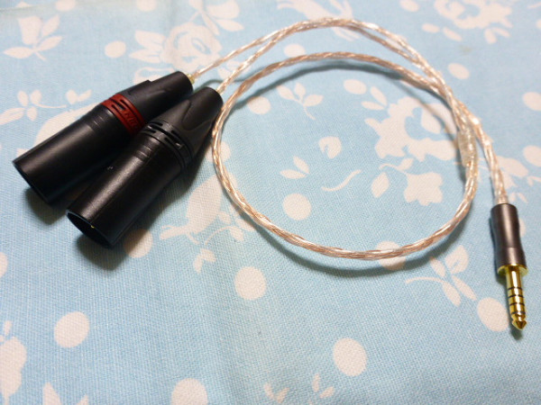 4 4mm5極 オス KANN ALPHA iFi Audio M Plus ESS → XLR コネクタ