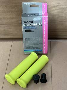 TIOGA BIOGRIP-2 グリップ イエロー ビンテージ MTB 3RENSHO KLEIN cook kooka syncros crupi specialized 