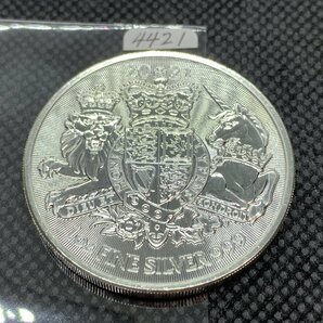 31.1グラム 2021年 (新品) イギリス「 英国王室の紋章・ライオン・ユニコーン 」純銀 1オンス 銀貨の画像1