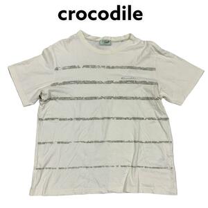 CROCODILE クロコダイル 半袖 Tシャツ ボーダー 古着 メンズ