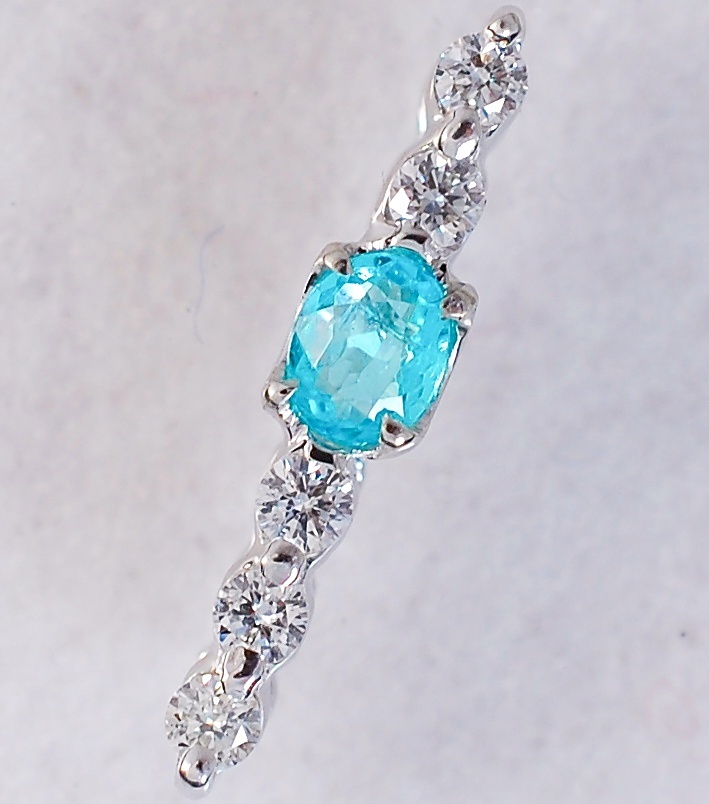 5年保証』 パライバトルマリンリング K18WG 0.145ct 14号 laboyglass.com