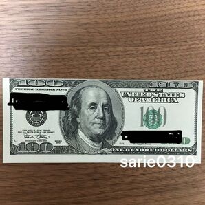エラー紙幣 100ドル 新券 折り目なし 印刷ズレ 入手困難 プレミア紙幣