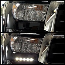 トヨタ セコイア タンドラ 08y-13y DRL フロント LED デイライト フォグランプ フル 左右セット ヘッドライト 下 カバー フォグ B 送料無料_画像3