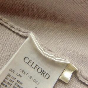 タカシマヤ取扱♪セルフォード CELFORD 大人可愛いゆったりオーバーサイズウエストリボン上質ミラノリブ羽織りガウンコート♪の画像7