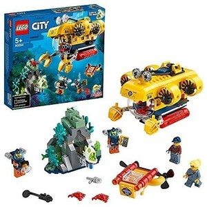 レゴ(LEGO) シティ 海の探検隊 深海底・水中探査潜水艦 新品 ダイビングアドベンチャー 男の子 5才以上向けおもちゃ 60264 未使用品