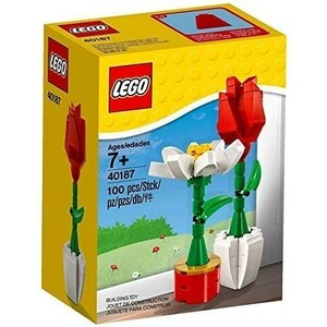 LEGO Flower Display -40187 新品 100 Piece Set 未使用品