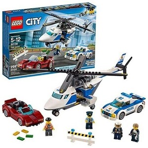 レゴ (LEGO) シティ ポリスヘリコプターとポリスカー 新品 60138 ブロック おもちゃ 男の子 未使用品 車