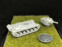 1/144レジンキット　未塗装 WWⅡ KV シリーズ　ドイツ軍　Pz.754(r) KV-2重戦車　鹵獲型　ワールドタンクミュージアム【同梱可能】0818_画像8