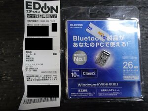【一度装着確認のみ】ELECOM Bluetooth LBT-UAN05C2/N パソコンでブルーツルースが使える 保証書令和5年11月まであり