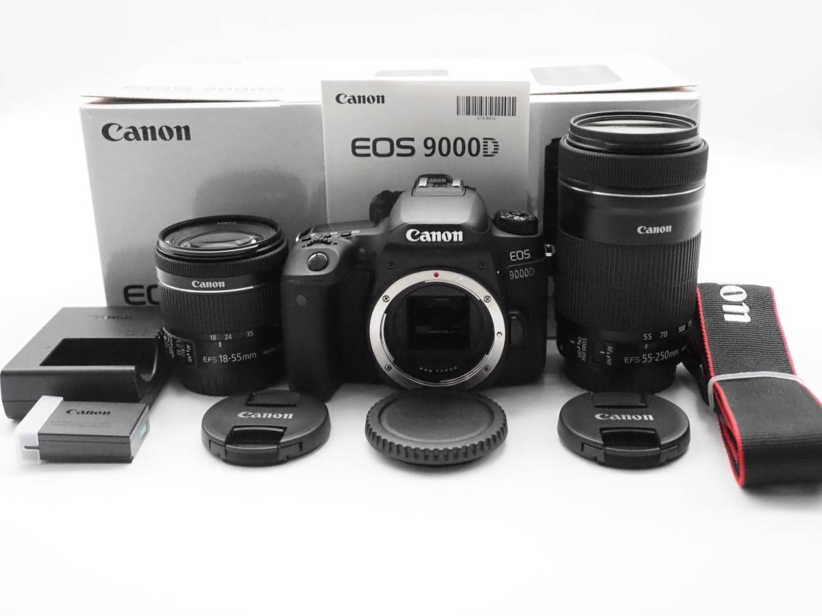 品☆【Canon】EOS9000D 標準 望遠ダブルズームキット キャノン-