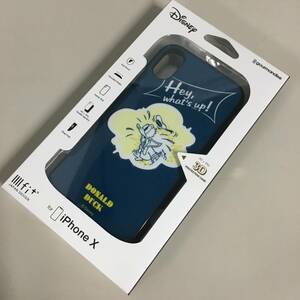 ★★★未開封 ドナルド Disney ディズニー iPhoneX ケース グルマンディーズ IIIIfit 3D イーフィット スマホケース DN-482C ②　【23/0127