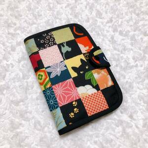  postage included! adult pretty peace modern 100 .. orchid black cat . city pine pattern passbook case exactly size . repeated .