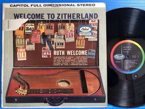 【LP】ルース・ウェルカム RUTH WELCOME WELCOME TO ZITHERLAND チター ZITHER 米盤 VG / VG+ VG WORLD 104