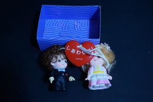 昭和 レトロ カップル ソフビ 人形 倉庫品 結婚式 人形