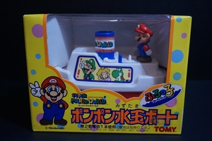 トミー ふろっ子 スーパーマリオワールド ポンポン水玉ボート 倉庫品 任天堂 マリオ ソフビ