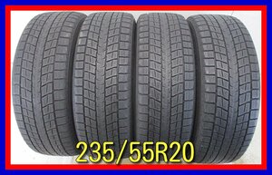 ■中古タイヤ■　235/55R20 102Q DUNLOP WINTERMAXX SJ8 ムラーノ RX等 20インチ 冬タイヤ スタッドレス 激安　送料無料　A295