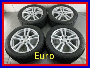 ■中古タイヤホイール■　Eurospeed MANARAY SPORT 18インチ 8J +35 5H 120 BRIDGESTONE RFT 245/50R18 100Q ST 激安 送料無料 J534