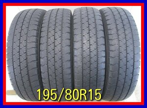 ■中古タイヤ■　195/80R15 107/105 L LT GOODYEAR CARGO PRO ハイエース トラック等 夏タイヤ オンロード 激安 送料無料　A316