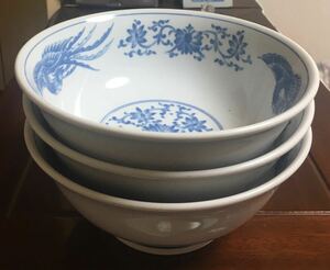 3個中古ラーメン用お碗