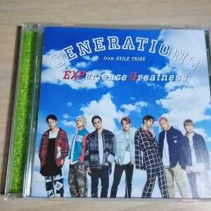 AA071　CD　GENERATIONS from EXILE TRIBE EXPerience Greatnss