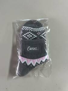  car bs socks short socks gray × pink × white 