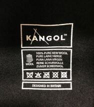 ■KANGOL・カンゴール■ハンチング キャップ・Wool 504・ブラック・Mサイズ・帽子_画像9