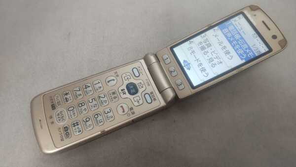 docomo FOMA らくらくホン F-09B ＃DG4165 FUJITSU ガラケー ケータイ　折畳式 簡易動作確認＆簡易清掃＆初期化OK 判定○ 送料無料　