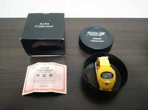  Alba spoon yellow wristwatch digital Seiko SEIKO gran Stream .. collaboration PlayStation [ Junk ][ unused goods ]