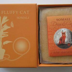 フィジー ソマリ 猫 2ドル 2013年 銀貨 硬貨の画像10
