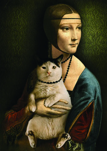 TR 10663 1000ピース ジグソーパズル ポーランド発売 猫を持つ女性 Lady with a Cat