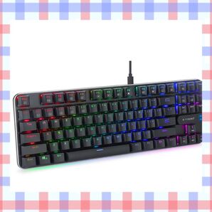 ゲーミングキーボード RGB LEDバックライト付き 20mm超薄型 Mac/Windows10/8/7 など対応