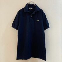 ◆お洒落な逸品◆LACOSTE/ラコステ 半袖 ポロシャツ ネイビー 紺 メンズ 3 ON3403_画像1