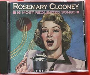 【CD】Rosemary Clooney「16 MOST REQUESTED SONGS」ローズマリー・クルーニー 輸入盤 [09180370]