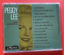 【CD】ペギー・リー 「Miss Wonderful」Peggy Lee 国内盤 [10130345]_画像2