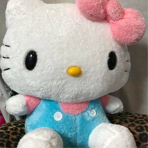  Hello Kitty soft toy Giga jumbo soft color soft toy blue × pink Sanrio a Mu z goods Sega prize 